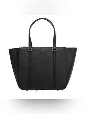 Kate spade newbury lane black briar leather tote bag